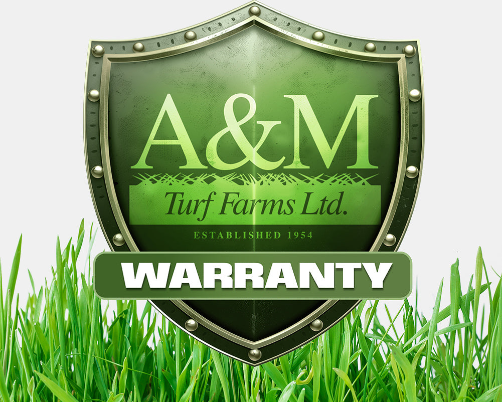 A+M Sod Supply warranty logo
